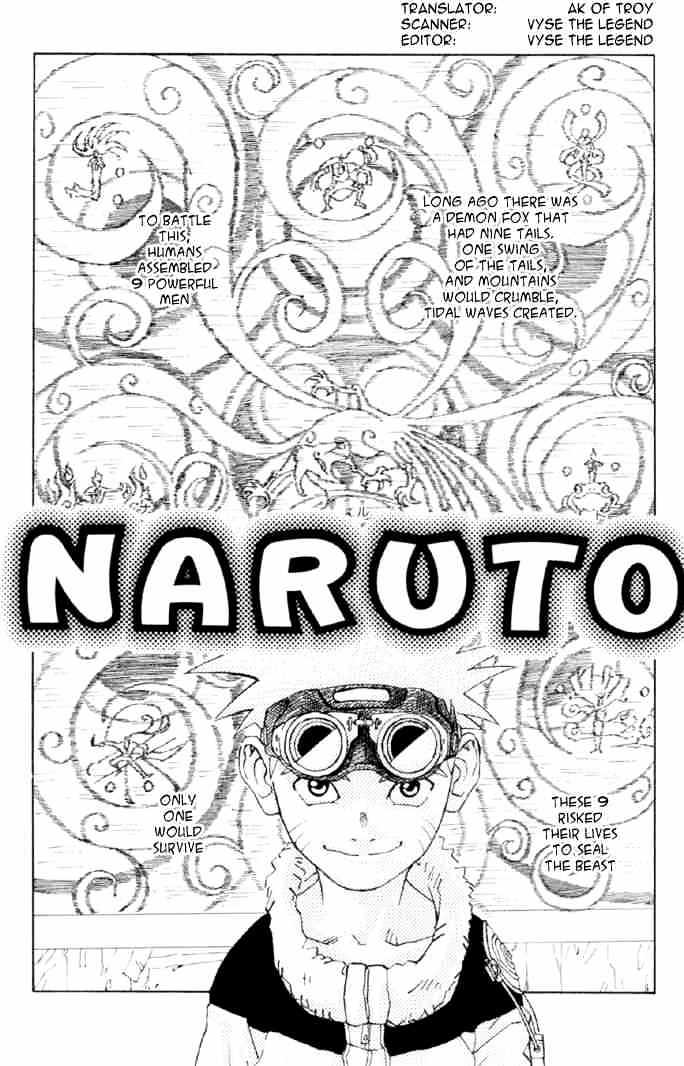 Naruto - Vol.1 Chapter 0 : Naruto Pilot Manga