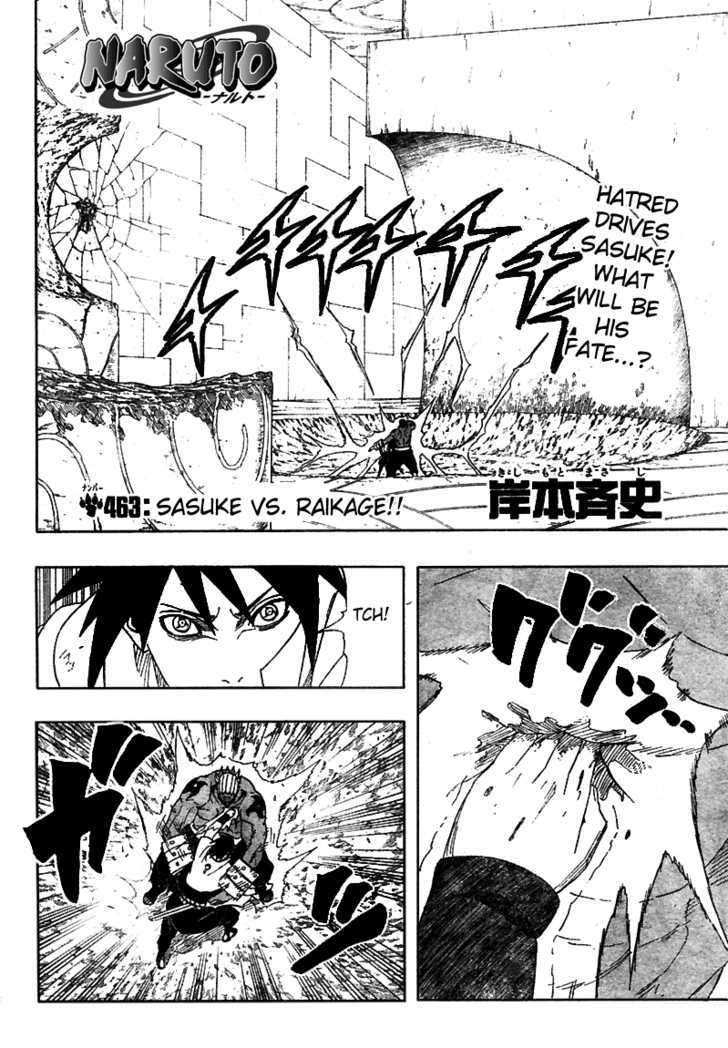 Naruto - Vol.49 Chapter 463 : Sasuke Vs. Raikage!!