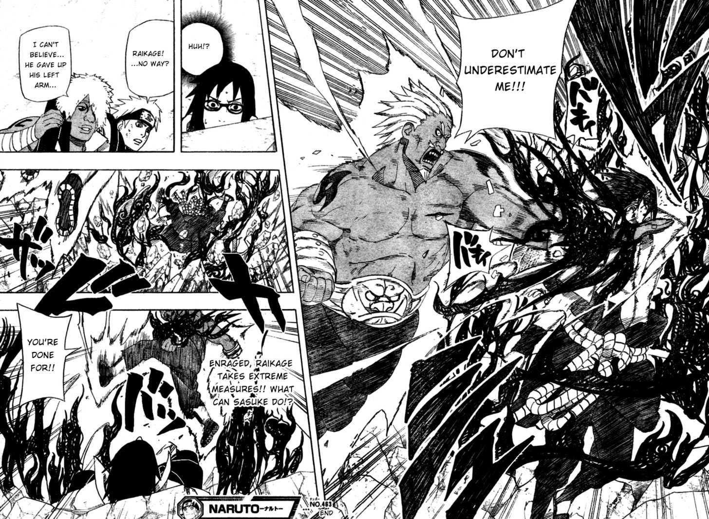 Naruto - Vol.49 Chapter 463 : Sasuke Vs. Raikage!!