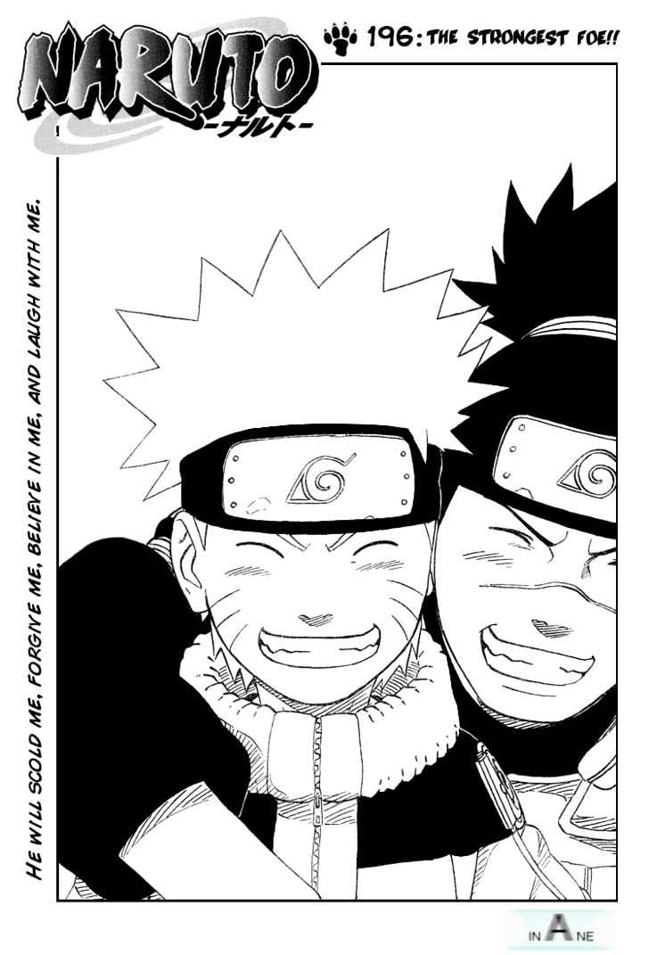 Naruto - Vol.22 Chapter 196 : The Strongest Foe