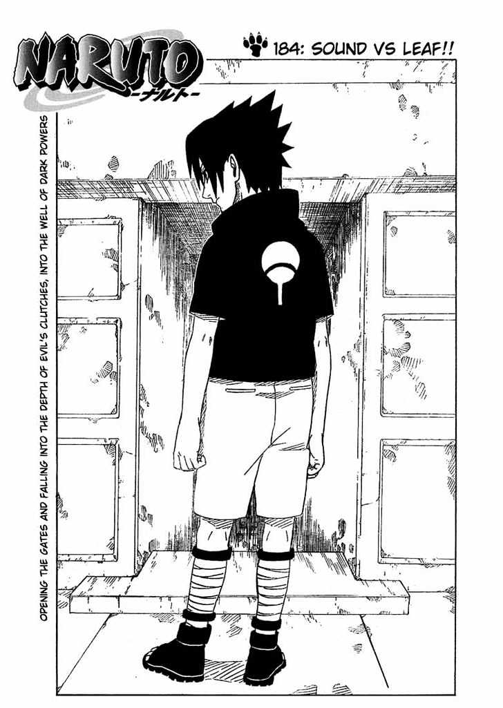 Naruto - Vol.21 Chapter 184 : Sound Vs. Leaf!!