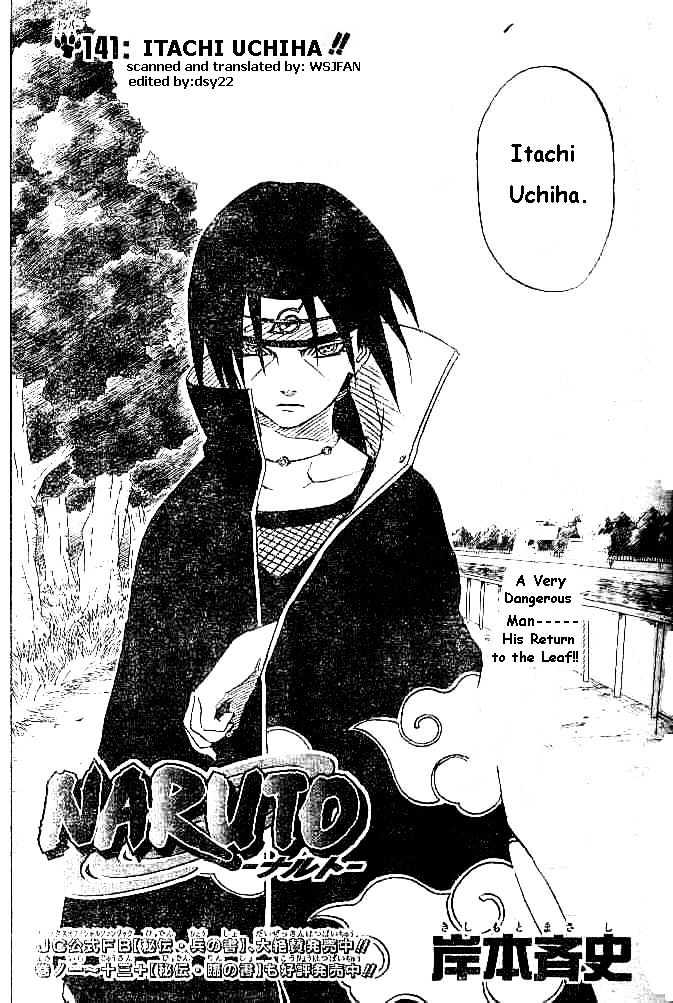 Naruto - Vol.16 Chapter 141 : Itachi Uchiha!!