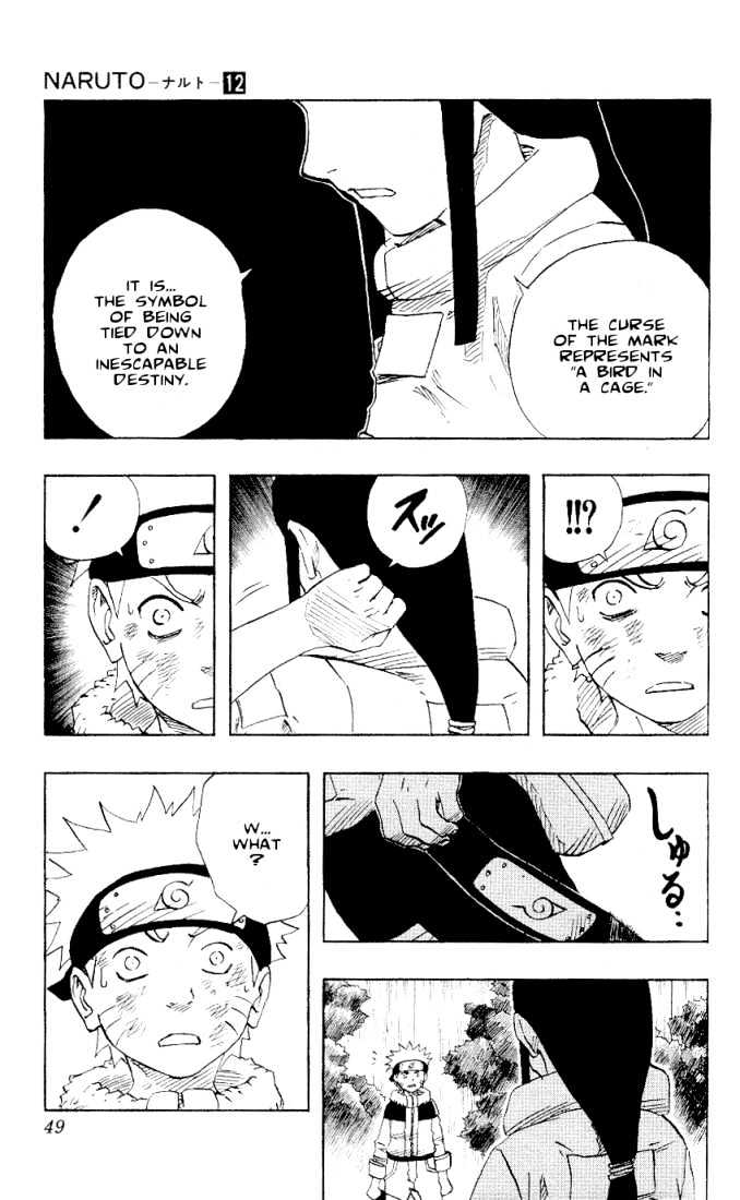 Naruto - Vol.12 Chapter 102 : The Bird In The Cage...!!