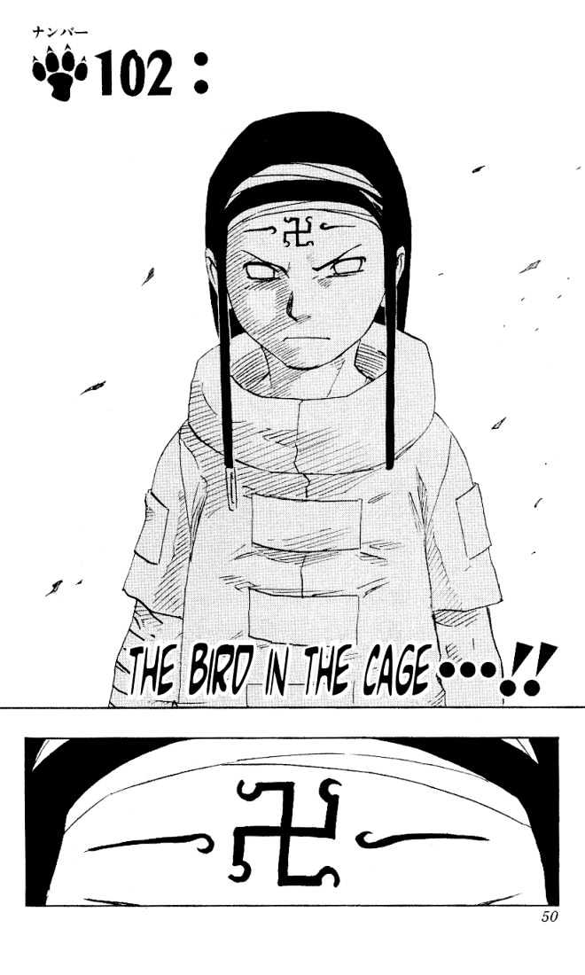 Naruto - Vol.12 Chapter 102 : The Bird In The Cage...!!