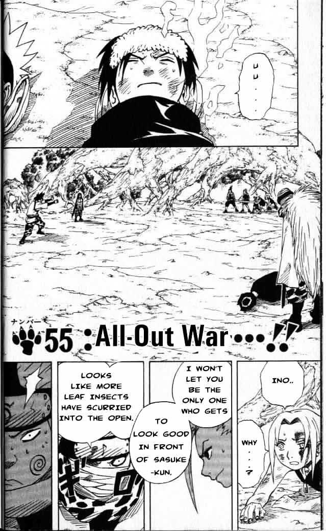 Naruto - Vol.7 Chapter 55 : All-Out War...!!