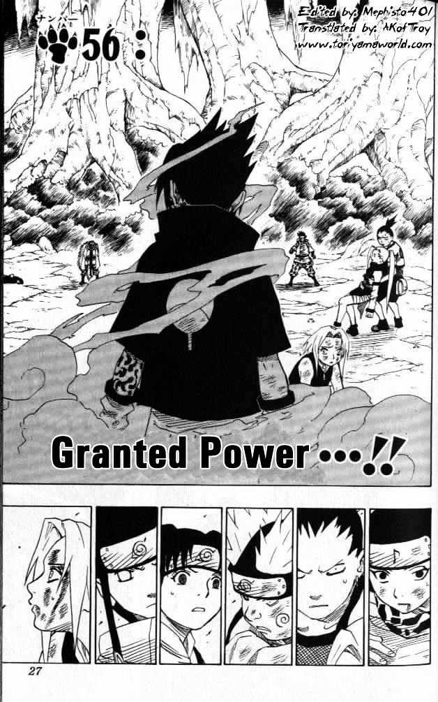 Naruto - Vol.7 Chapter 56 : Granted Power..!!