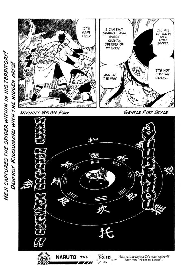 Naruto - Vol.22 Chapter 193 : Game Over