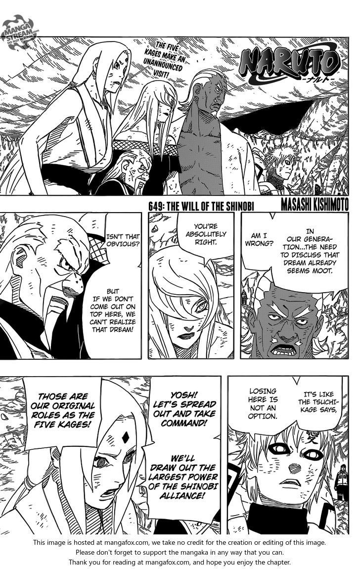 Naruto - Vol.68 Chapter 649 : The Will Of The Shinobi