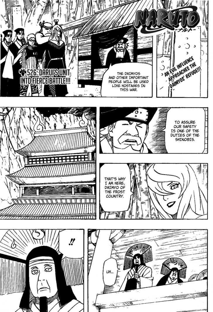 Naruto - Vol.56 Chapter 526 : Fierce Battle! Darui's Unit!!