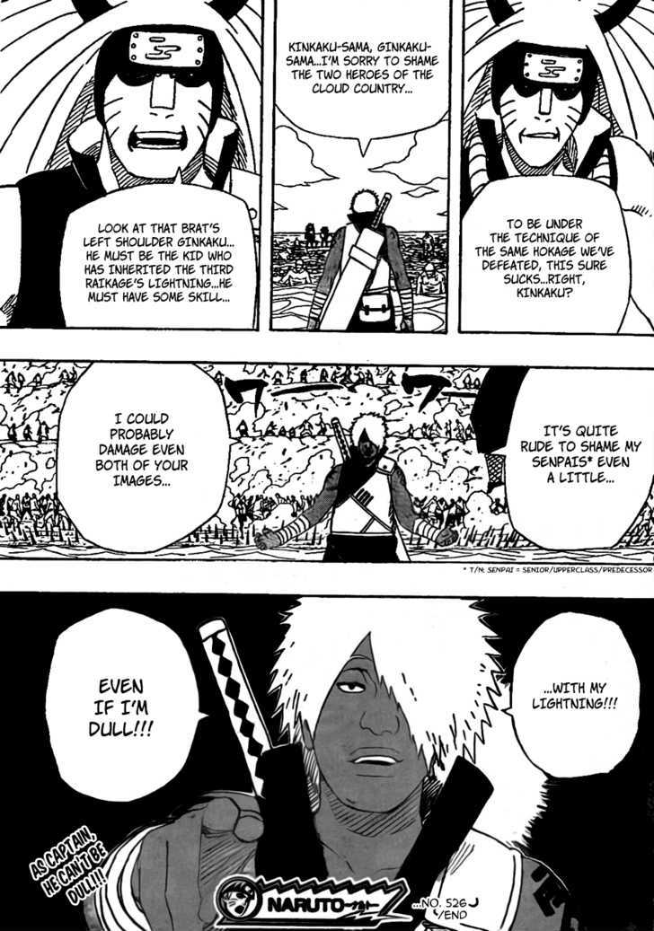 Naruto - Vol.56 Chapter 526 : Fierce Battle! Darui's Unit!!