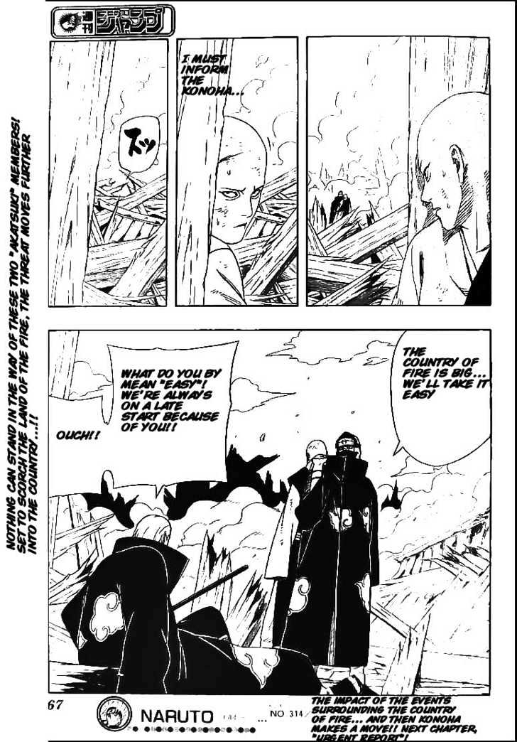 Naruto - Vol.35 Chapter 314 : Akatsuki Invasion...!!