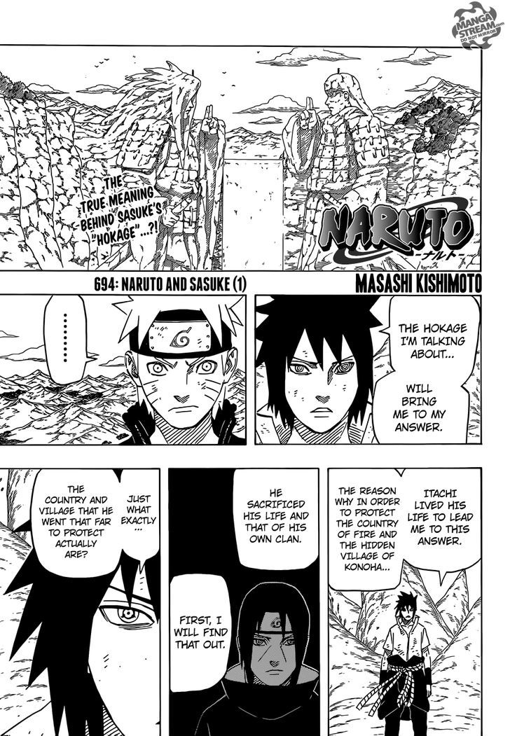 Naruto - Vol.72 Chapter 694 : Naruto And Sasuke (1)