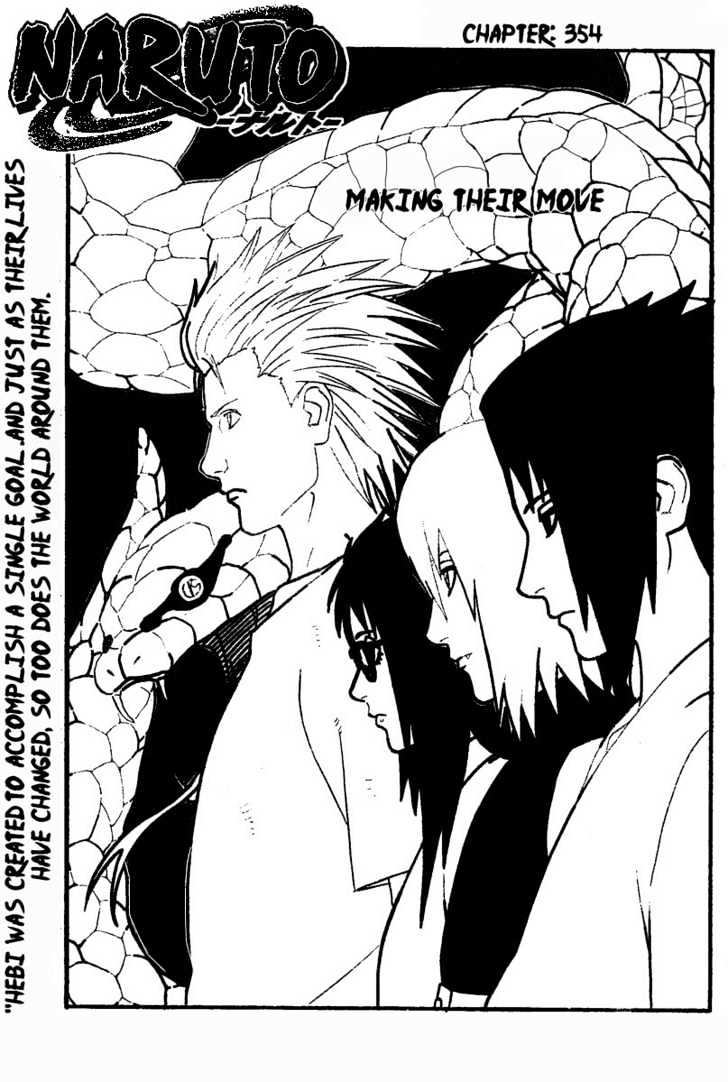 Naruto - Vol.39 Chapter 354 : Making Their Move