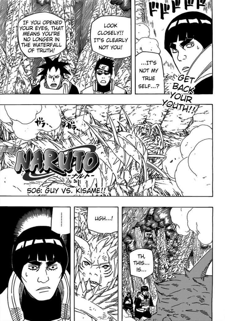 Naruto - Vol.54 Chapter 506 : Gai Vs. Kisame