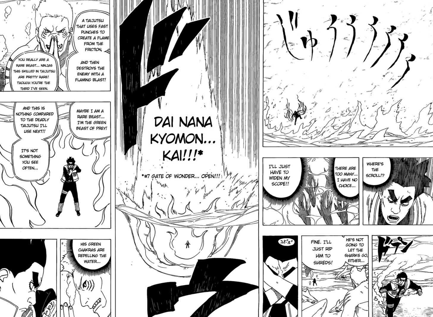 Naruto - Vol.54 Chapter 506 : Gai Vs. Kisame