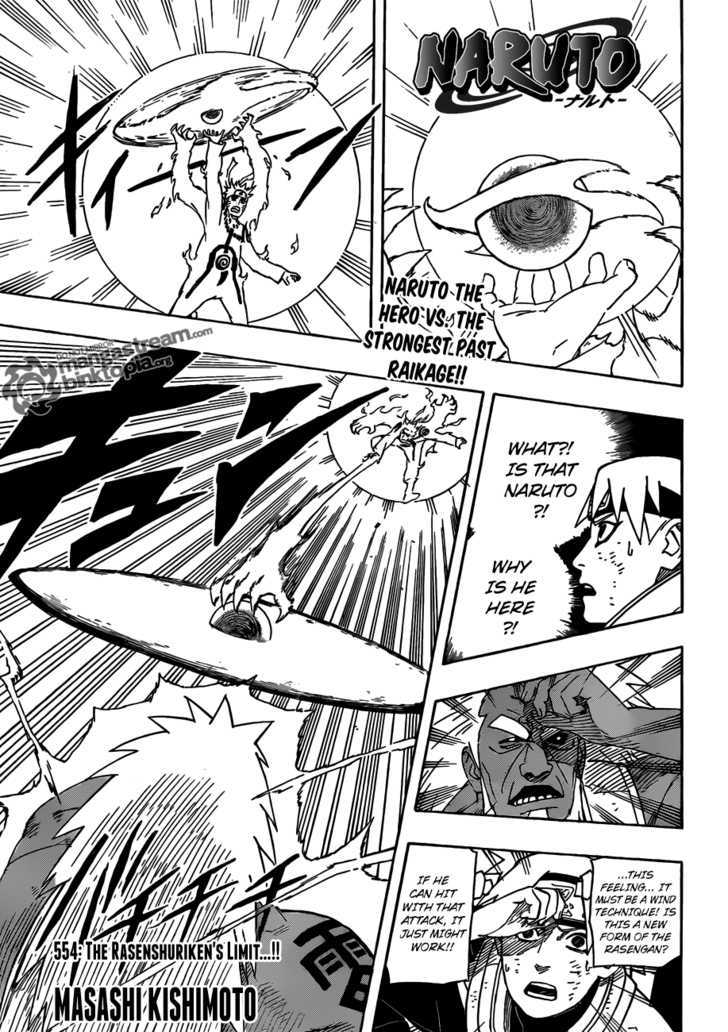 Naruto - Vol.58 Chapter 554 : The Rasenshuriken's Limit..!!