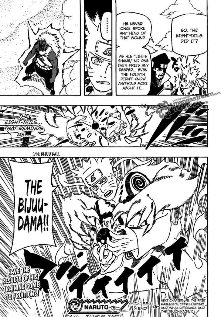 Naruto - Vol.58 Chapter 554 : The Rasenshuriken's Limit..!!