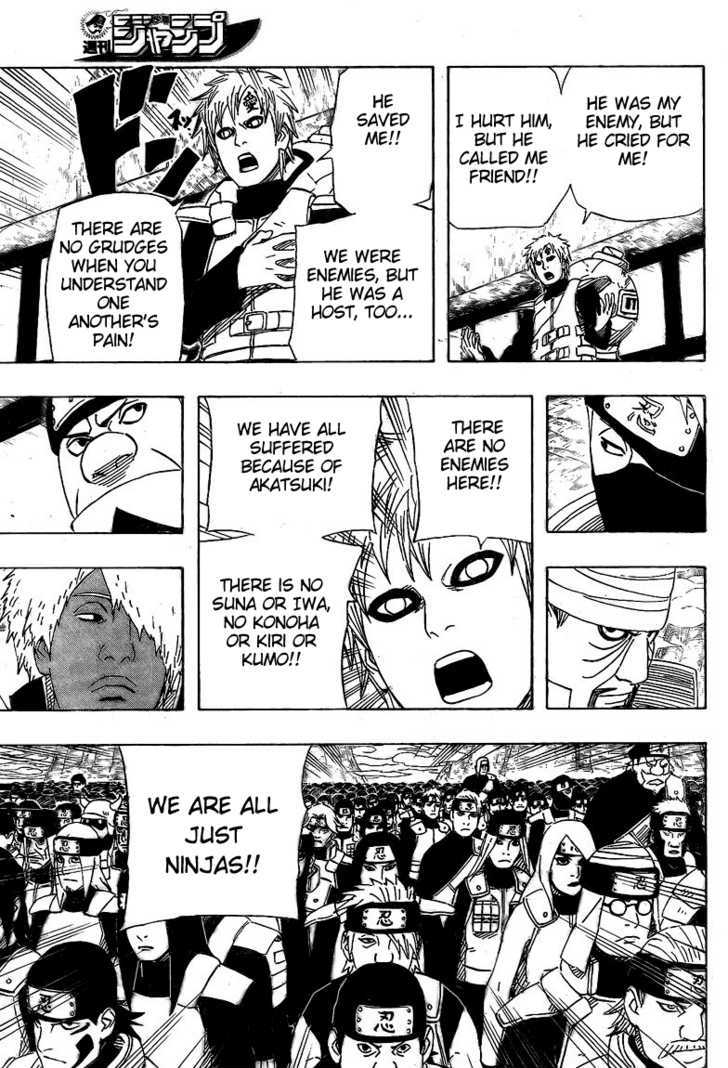 Naruto - Vol.55 Chapter 516 : Gaara's Speech