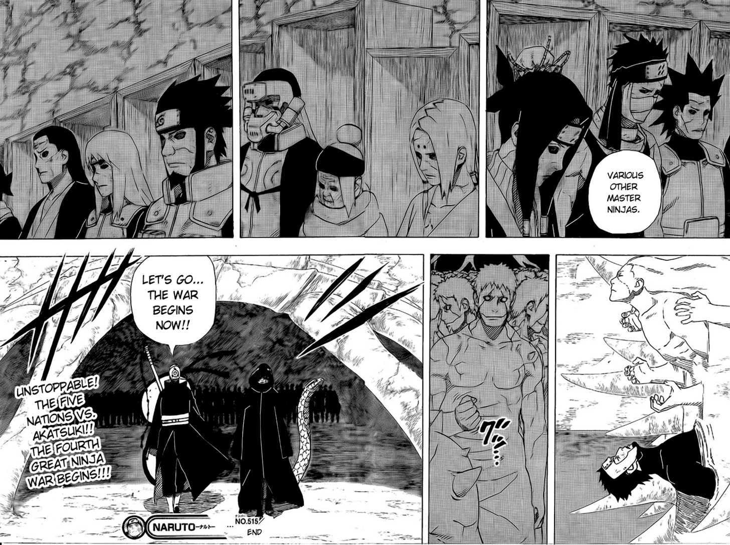 Naruto - Vol.55 Chapter 515 : The Beginning Of The Great War!