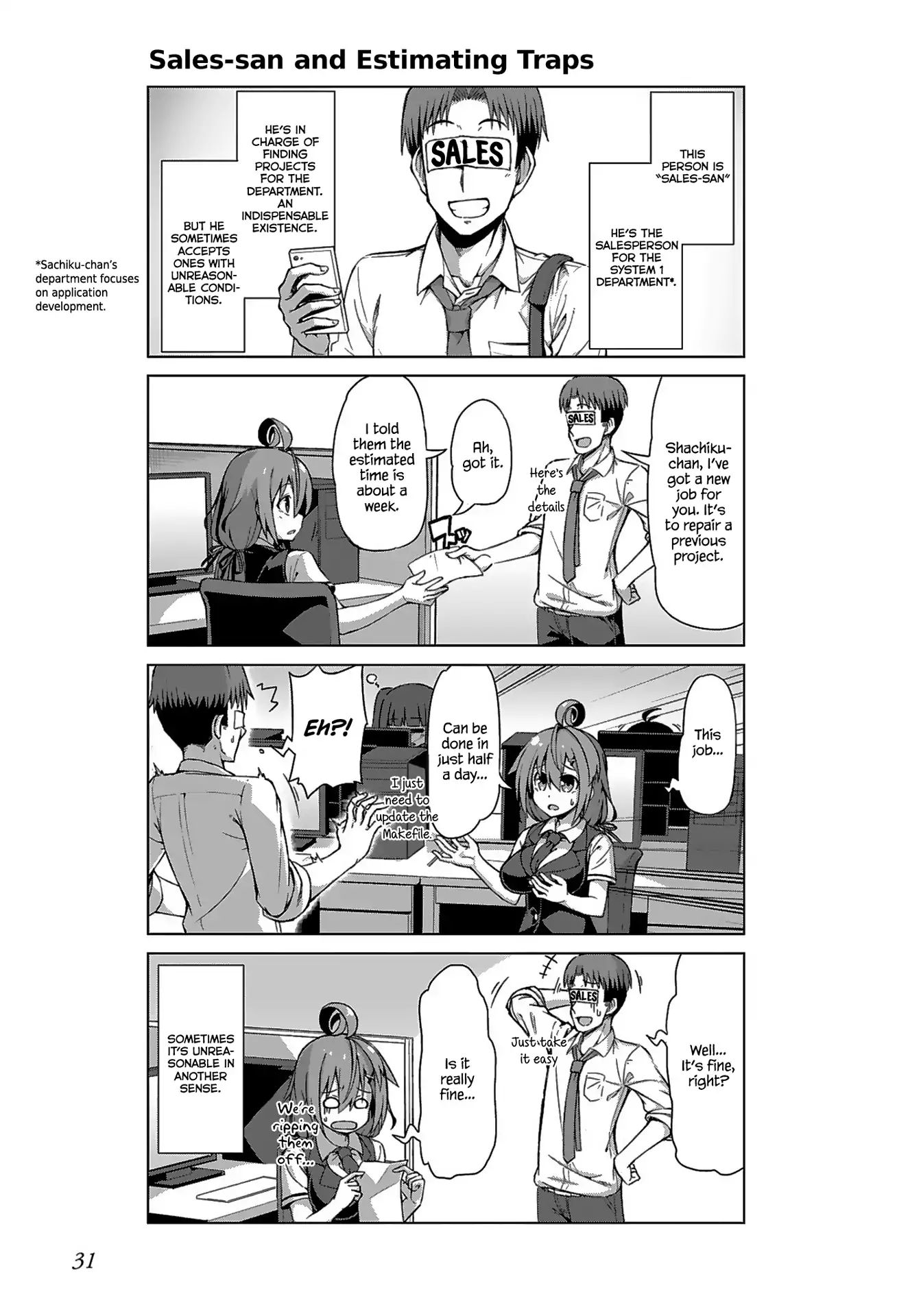 Ikinokore! Shachiku-Chan - Vol.2 Chapter 9: The Story Of Coworkers