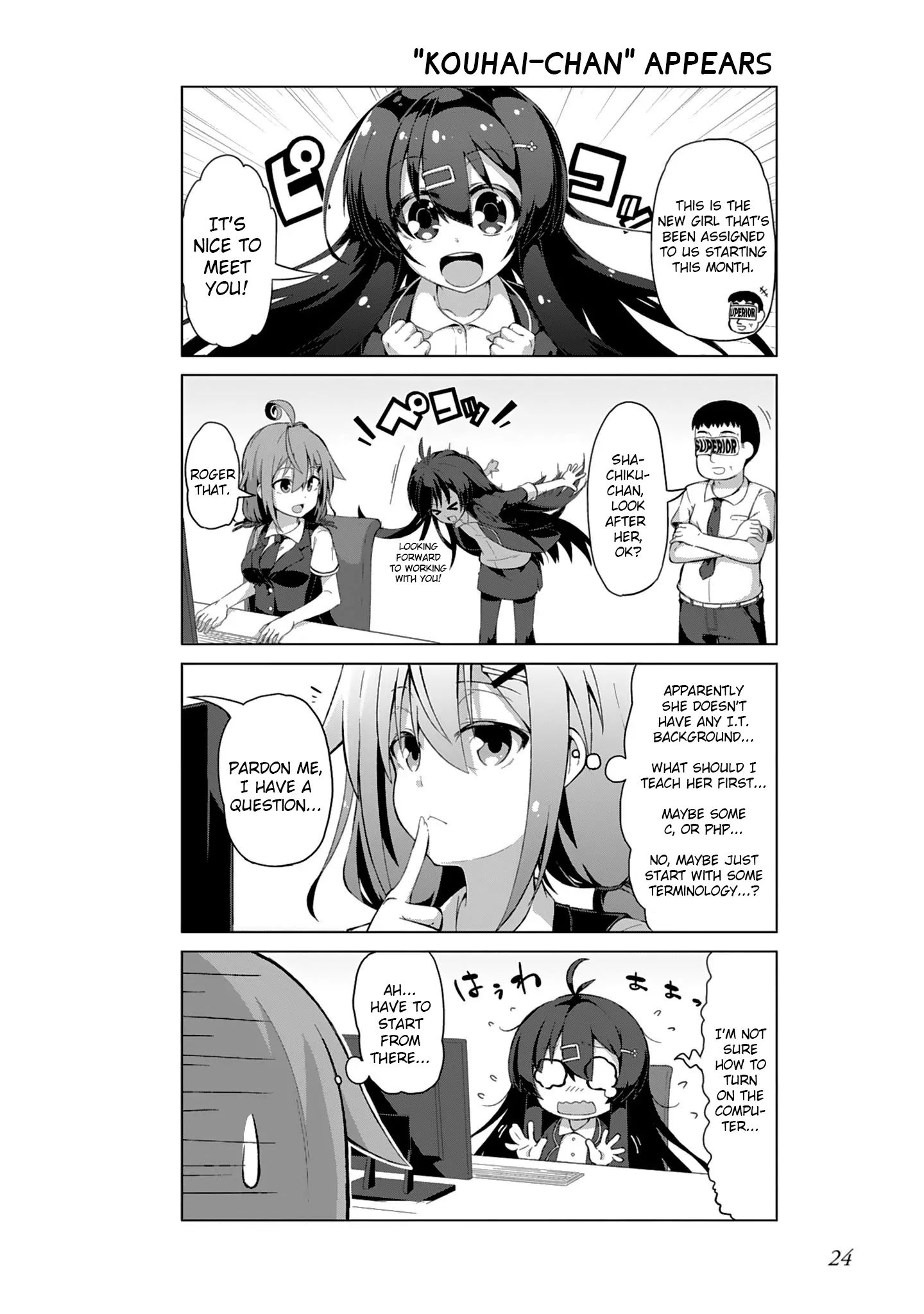 Ikinokore! Shachiku-Chan - Vol.1 Chapter 3: The Story Of Kouhai