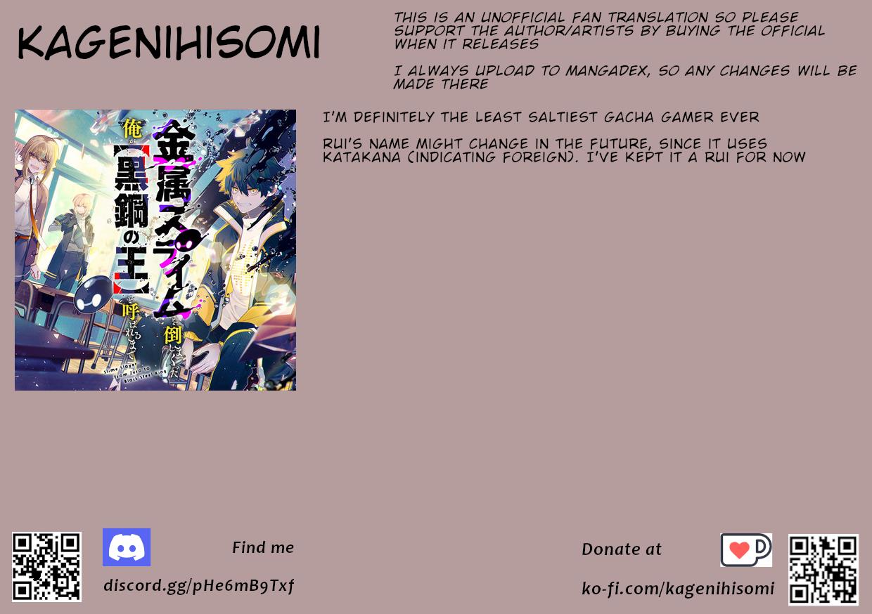 Kinzoku Slime Wo Taoshi Makutta Ore Ga "Kurokou No Ou" To Yobareru Made - Vol.1 Chapter 2: First Drop