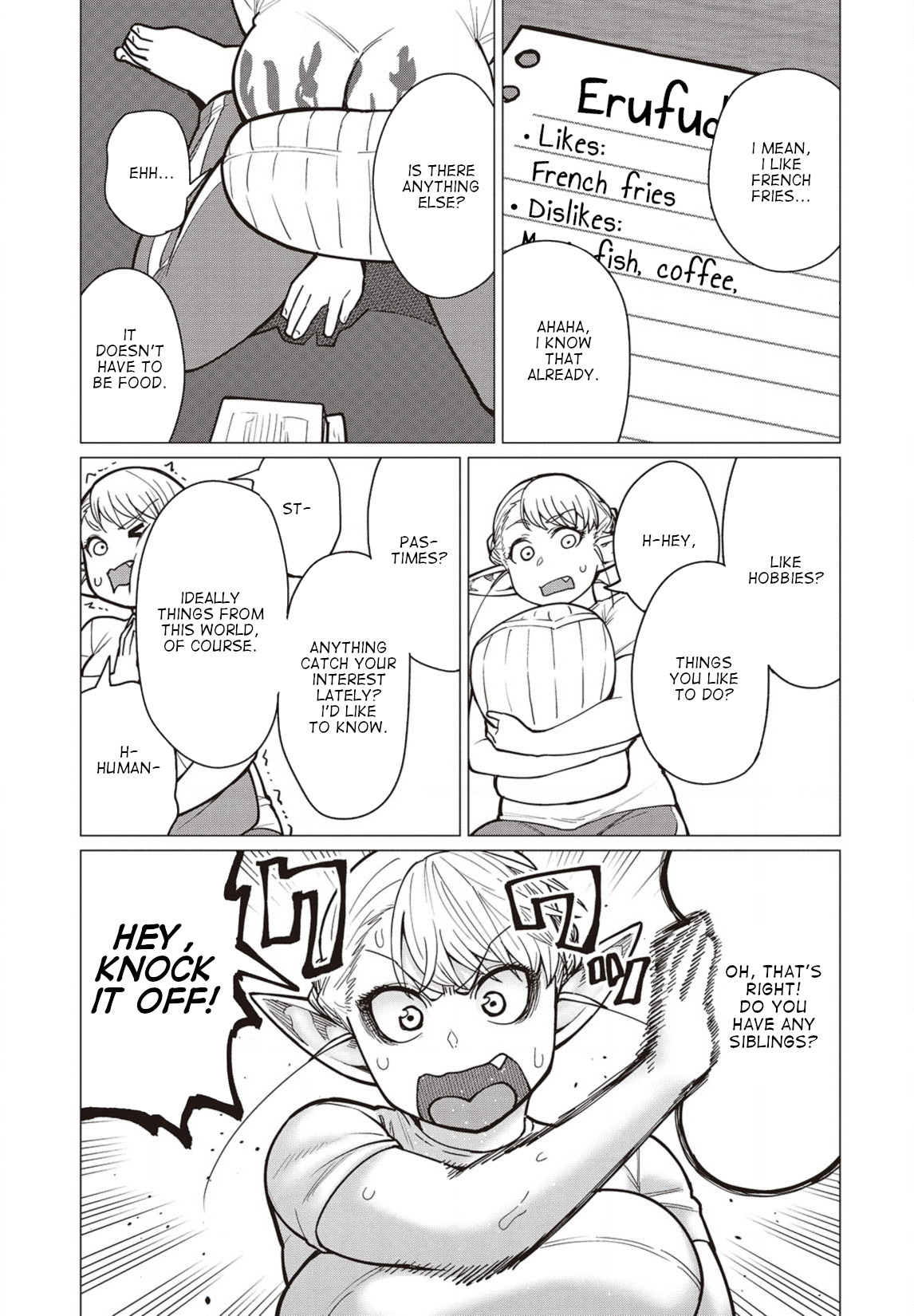 Elf-San Wa Yaserarenai. - Vol.7 Chapter 37: I Want To Lose Weight! A Field Guide To The Visitors From Another World