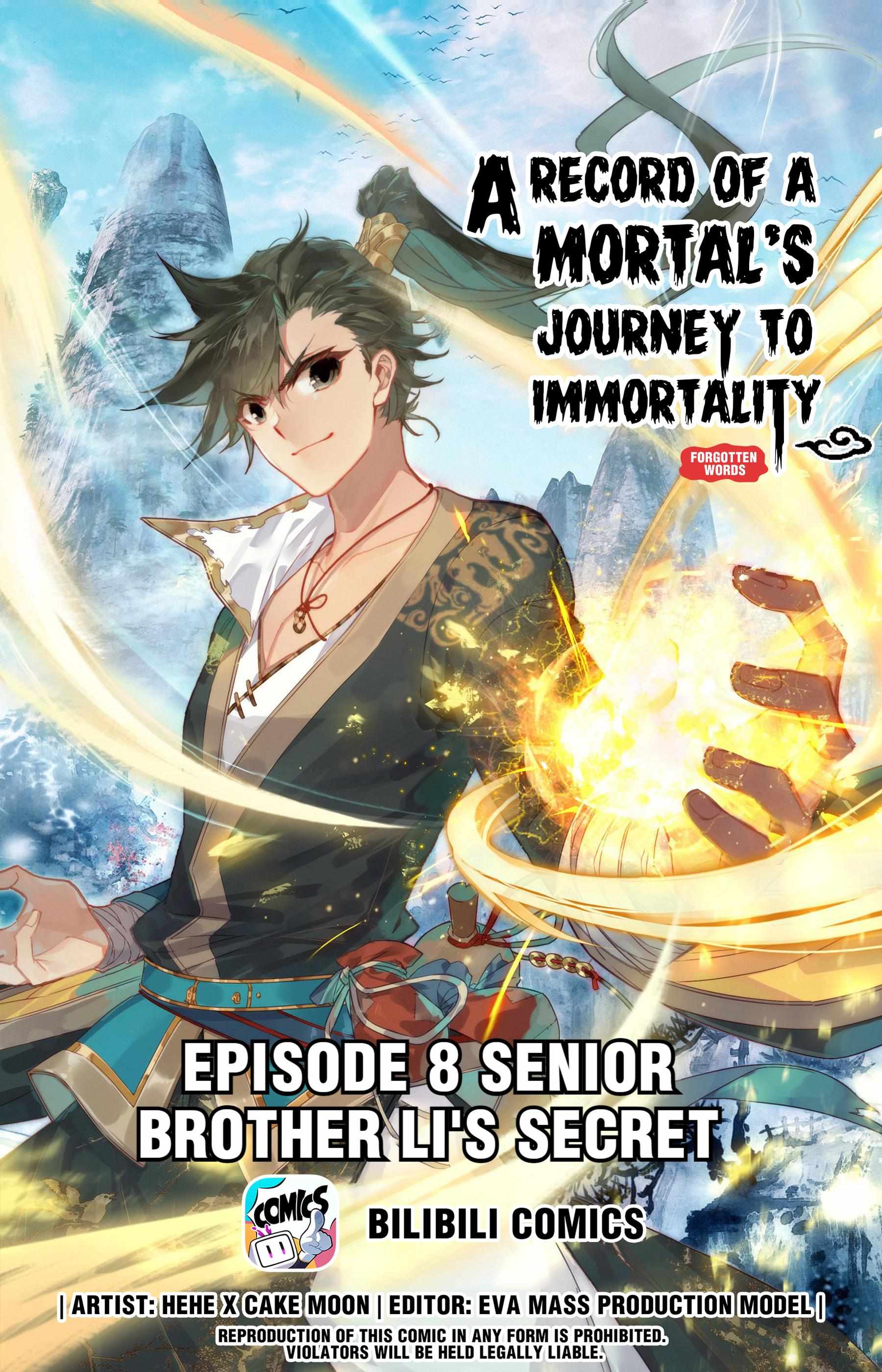 A Record Of A Mortal's Journey To Immortality - Chapter 8: Senior Brother Li’s Secret