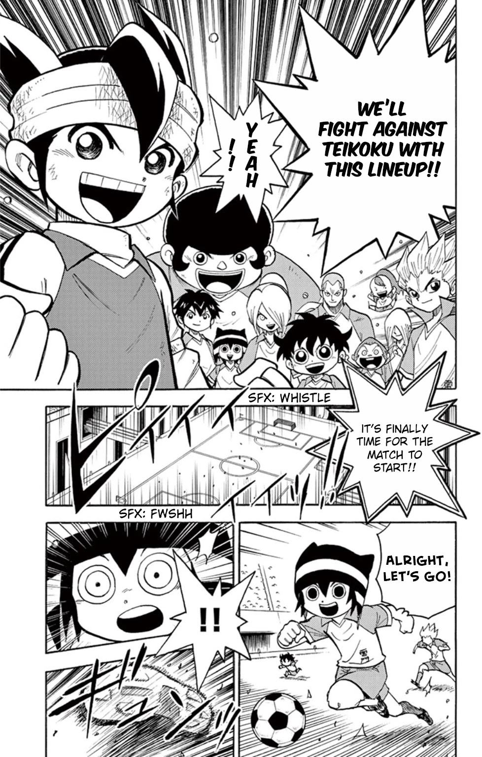 Inazuma Eleven - Chapter 14: Raimon Vs Teikoku, Kickoff!!