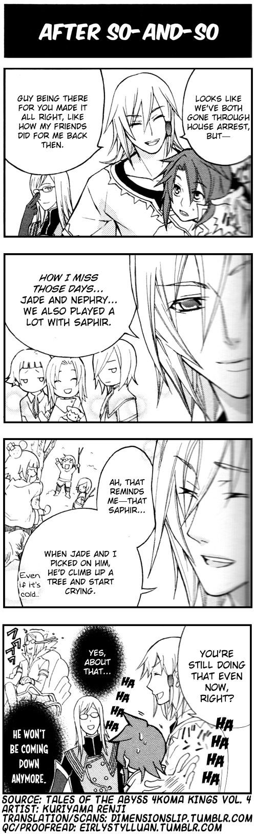 Tales Of The Abyss 4Koma Kings - Chapter 57 : V4 	After So- And So-