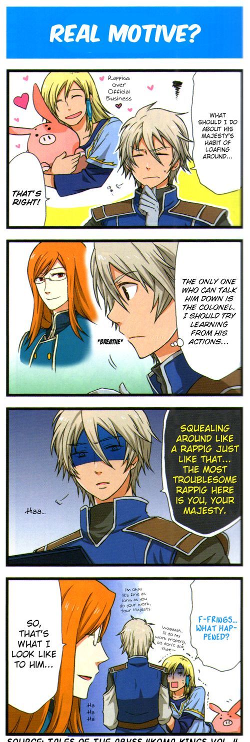 Tales Of The Abyss 4Koma Kings - Chapter 28 : V4 Real Motive?