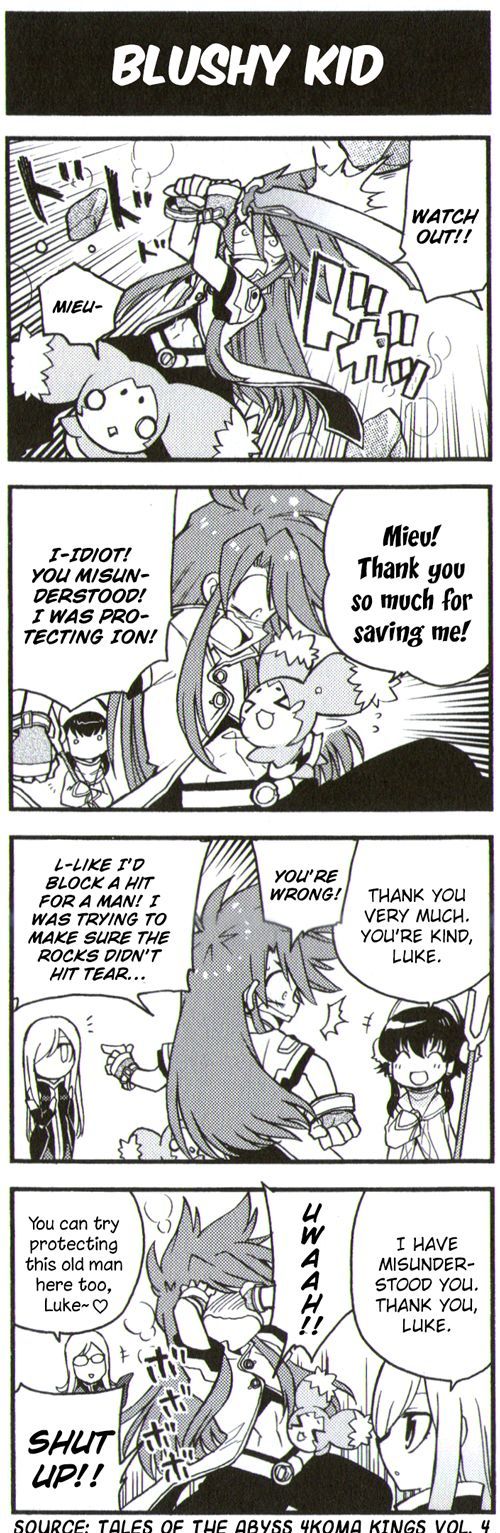 Tales Of The Abyss 4Koma Kings - Chapter 45 : V4 	Blushy Kid