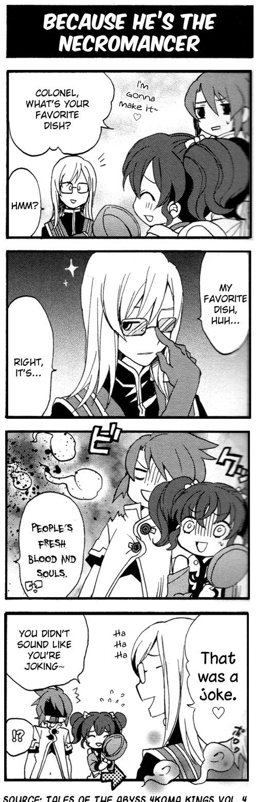 Tales Of The Abyss 4Koma Kings - Chapter 37 : V4 Because He's A Necromanc