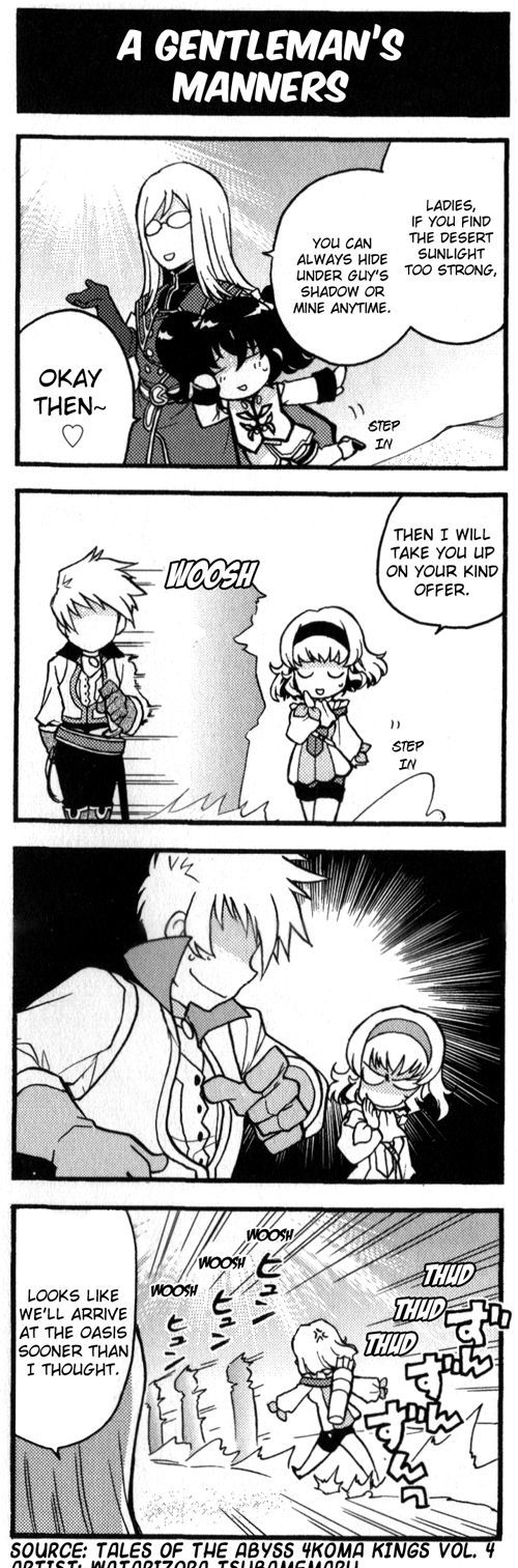 Tales Of The Abyss 4Koma Kings - Chapter 51 : V4 	A Gentleman's Manners