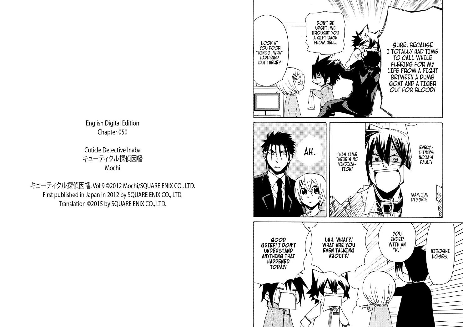 Cuticle Tantei Inaba - Vol.1 Chapter 50