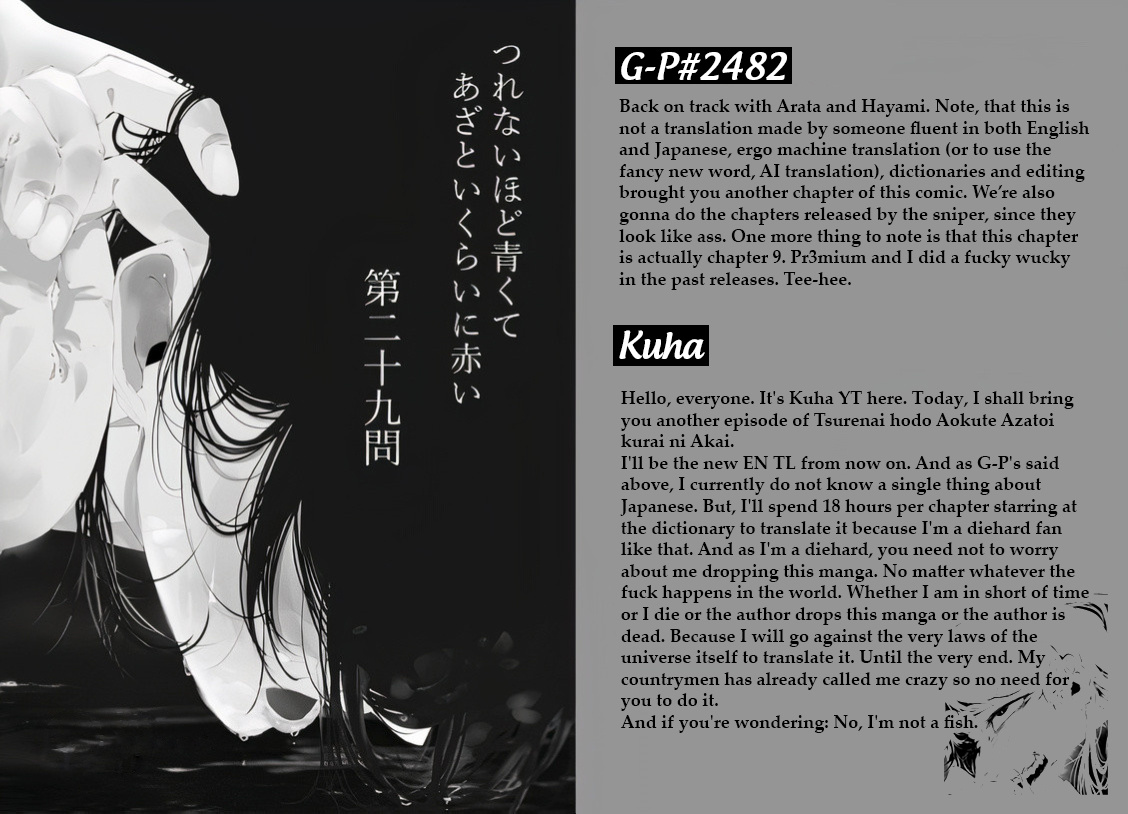 Tsurenai Hodo Aokute Azatoi Kurai Ni Akai - Vol.2 Chapter 9.5: Q9: Where Is The Great Fragrance?