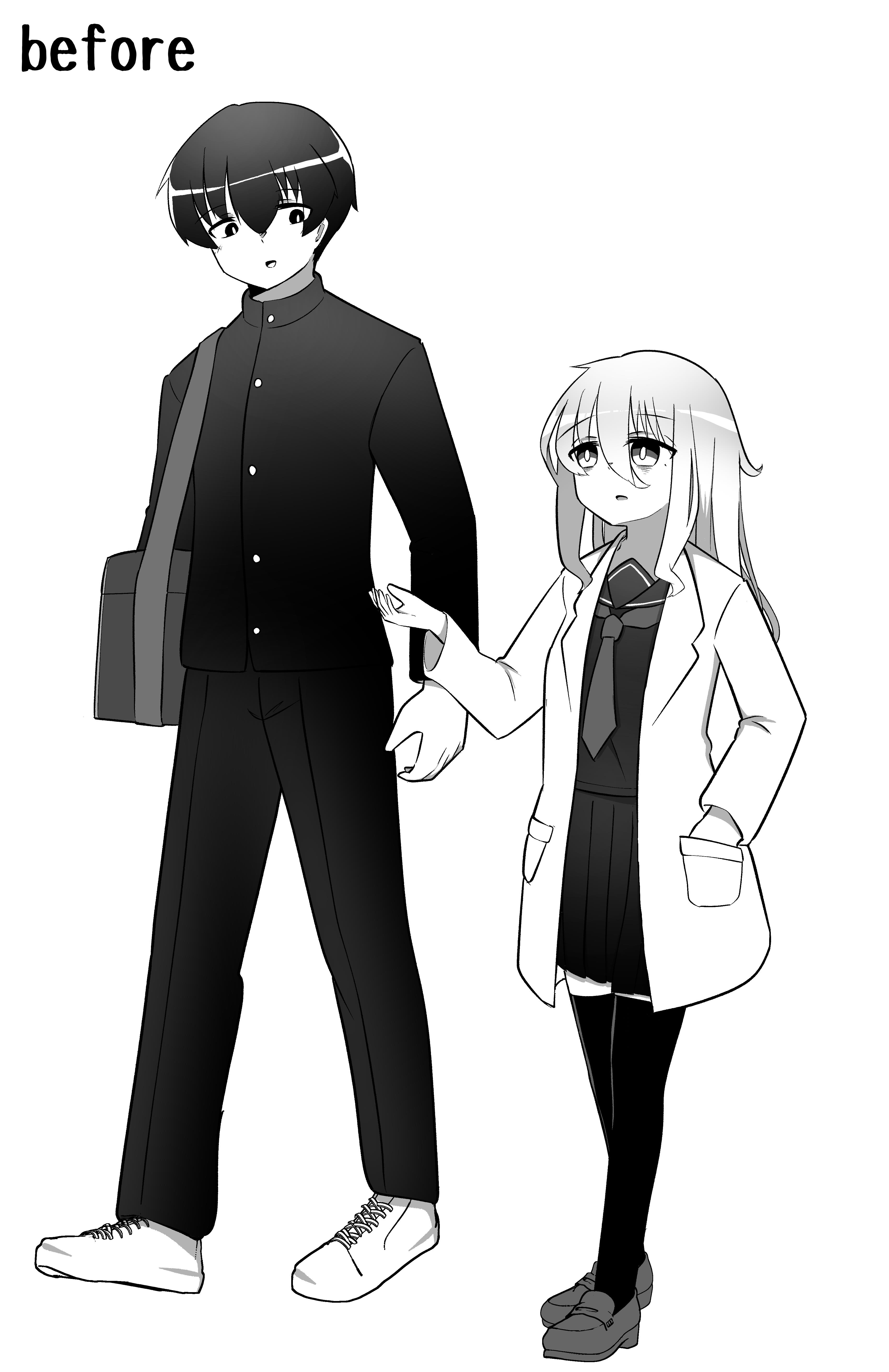 Swapped Senpai And Kouhai - Chapter 1: Body Swapped Senpai And Kouhai Going To School