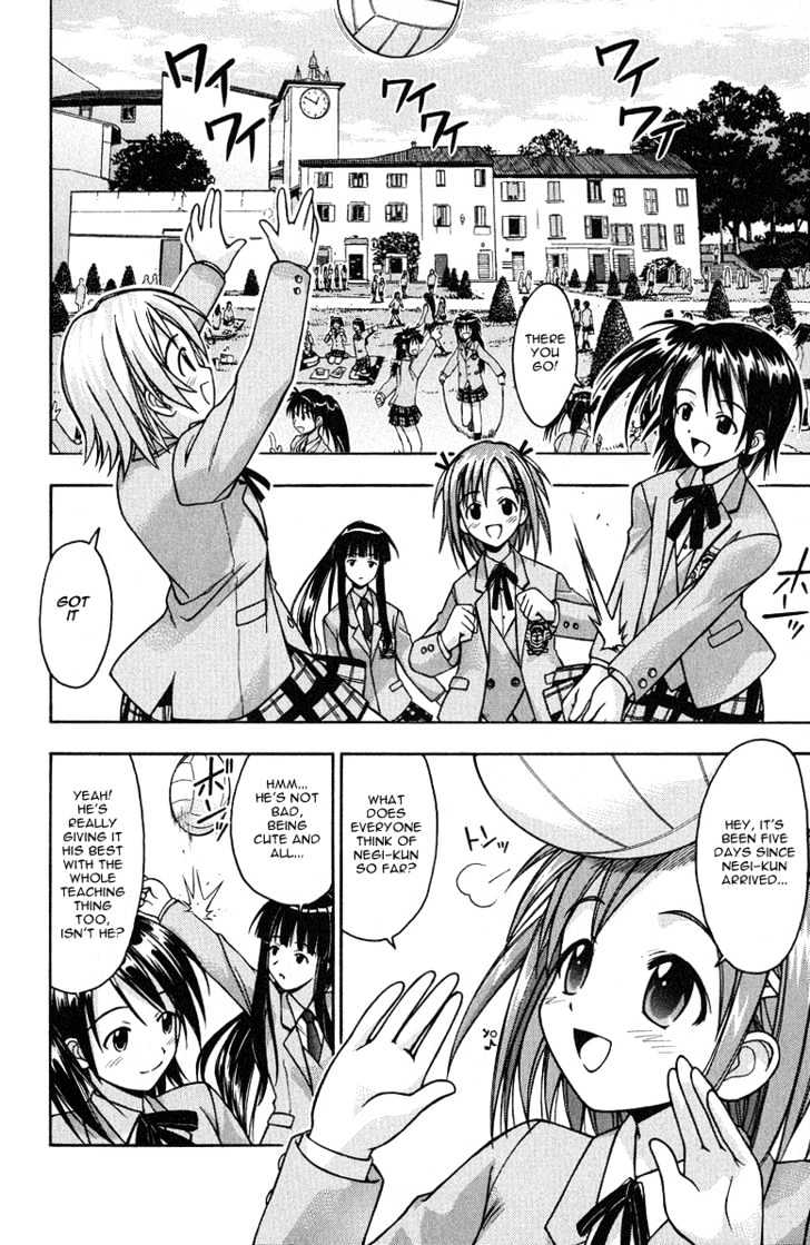 Mahou Sensei Negima! - Vol.1 Chapter 5 : Super Dodge Ball Competition!! Go Girls! (Part One)