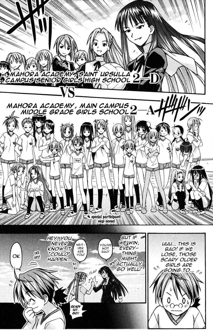 Mahou Sensei Negima! - Vol.1 Chapter 5 : Super Dodge Ball Competition!! Go Girls! (Part One)