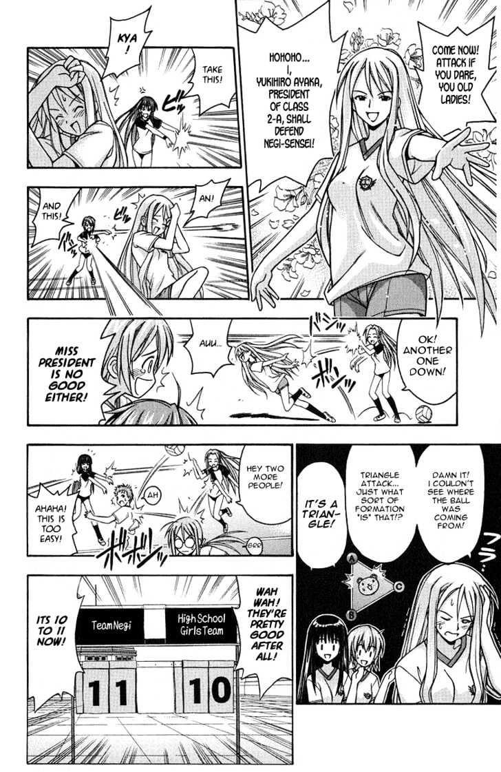 Mahou Sensei Negima! - Vol.1 Chapter 6 : Super Dodge Ball Competition!! Go Girls! (Part Two)