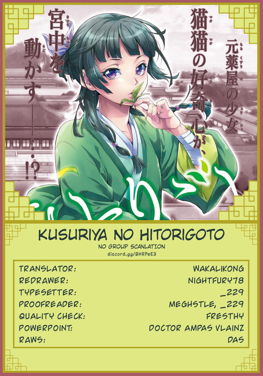 Kusuriya No Hitorigoto - Chapter 28: A Stroll Through The City