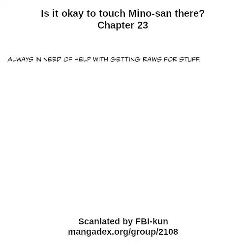 Is It Okay To Touch Mino-San There? - Chapter 23