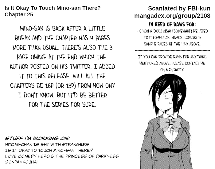 Is It Okay To Touch Mino-San There? - Chapter 25