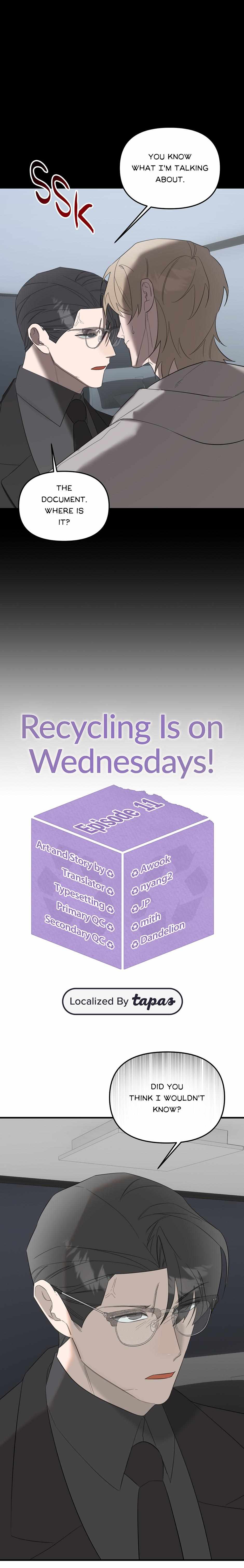 Separated Waste Is on Wednesday! - Chapter 11