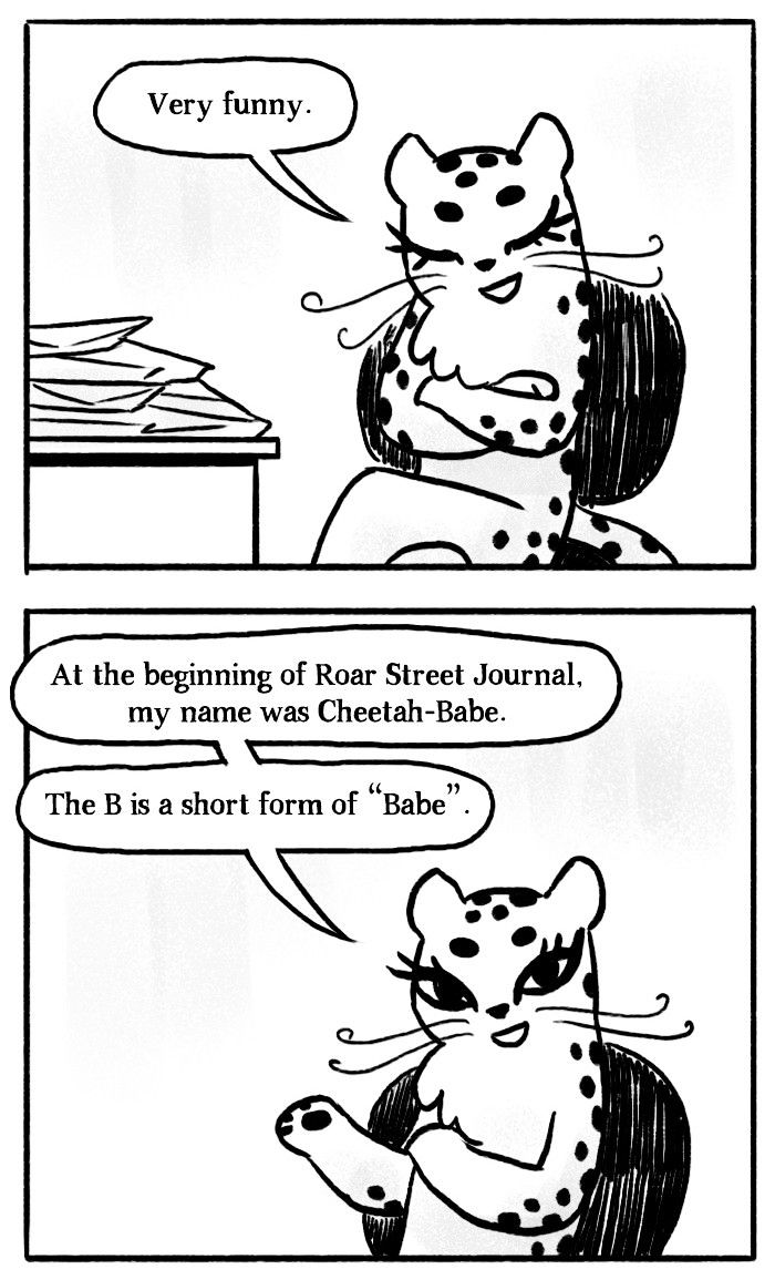 Roar Street Journal - Chapter 30 : Editor  Column - Cheetah-B S Mailbox