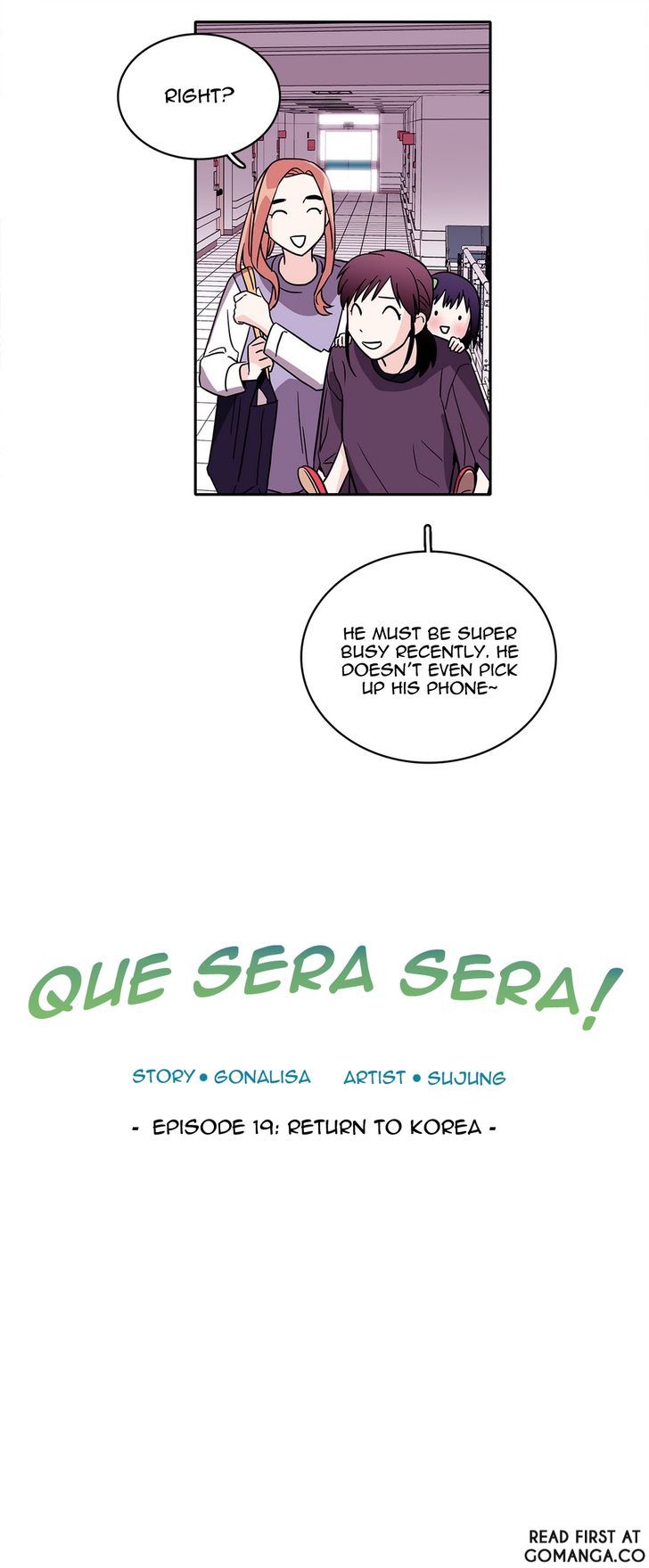 Que Sera, Sera - Chapter 19 : Return To Korea