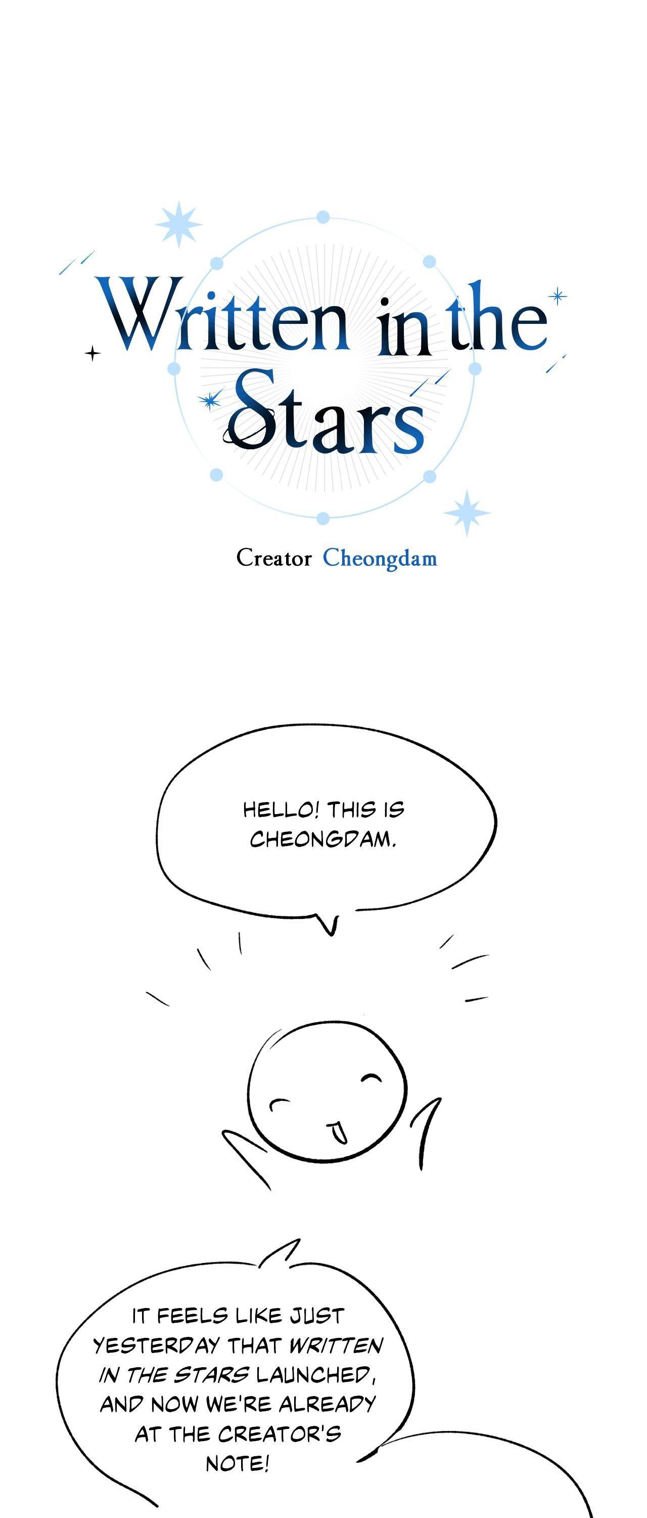 Written In The Stars - Extra. : Creator's Note