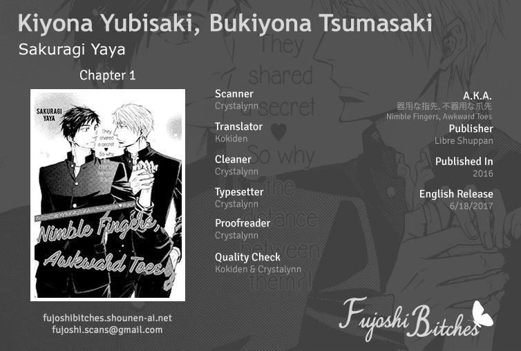 Kiyona Yubisaki, Bukiyona Tsumasaki - Chapter 1