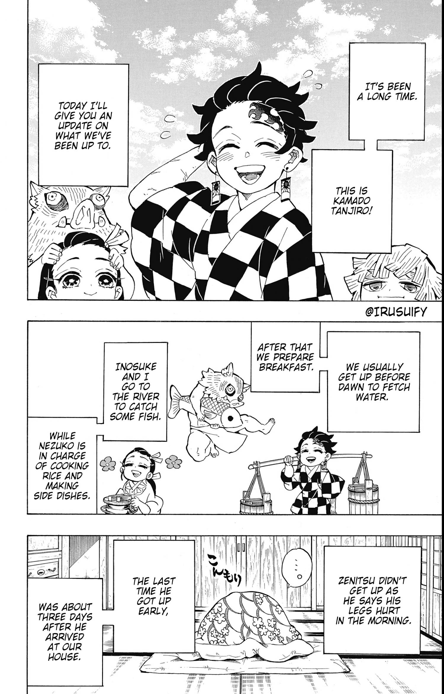 Kimetsu No Yaiba - Extra 1: One-Shot - Tanjiro's Status Report