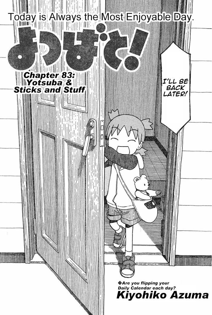 Yotsubato! - Vol.12 Chapter 83 : Yotsuba & Sticks And Stuff